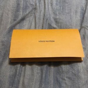 Authentic Louis Vuitton receipt/information envelope. Great for special papers.